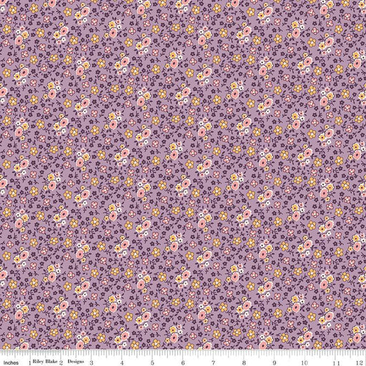 Autumn - Lori Holt for Riley Blake Designs - per yard - Plum Bouquet - C14656-PLUM-Yardage - on the bolt-RebsFabStash