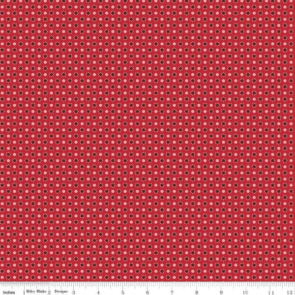 Autumn - Lori Holt for Riley Blake Designs - per yard - Schoolhouse Dots - C14657-SCHOOLHOUSE-Yardage - on the bolt-RebsFabStash