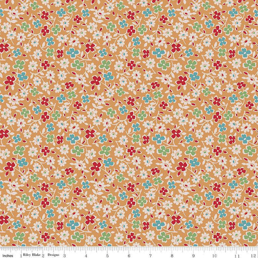 Autumn - Lori Holt for Riley Blake Designs - per yard - Cider Cosmos - C14659-CIDER-Yardage - on the bolt-RebsFabStash