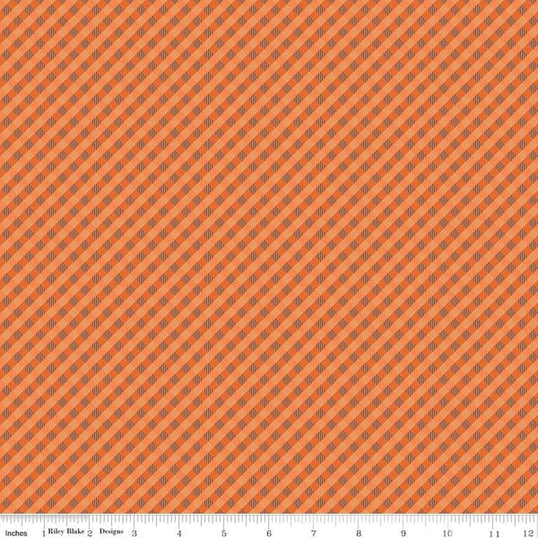 Autumn - Lori Holt for Riley Blake Designs - per yard - Pumpkin Gingham - C14660-PUMPKIN-Yardage - on the bolt-RebsFabStash