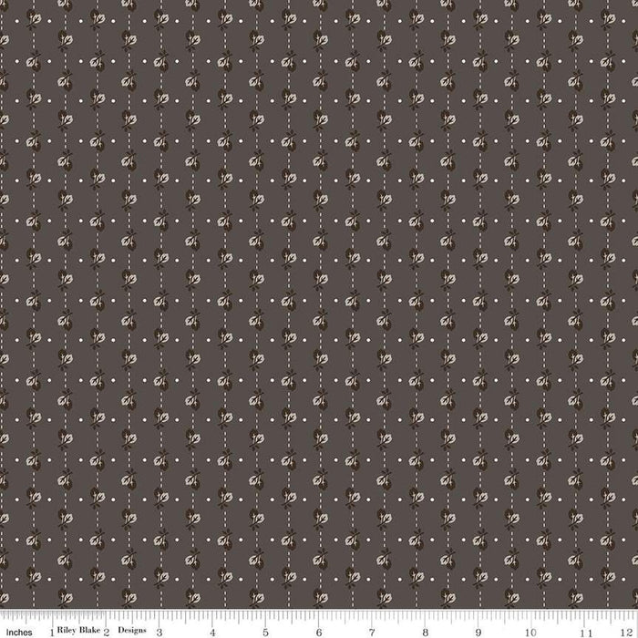 Autumn - Lori Holt for Riley Blake Designs - per yard - Milk Can Leaves - C14662-MILKCAN-Yardage - on the bolt-RebsFabStash