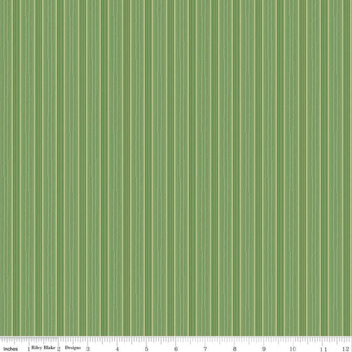 Autumn - Lori Holt for Riley Blake Designs - per yard - Basil Stripe - C14665-BASIL-Yardage - on the bolt-RebsFabStash