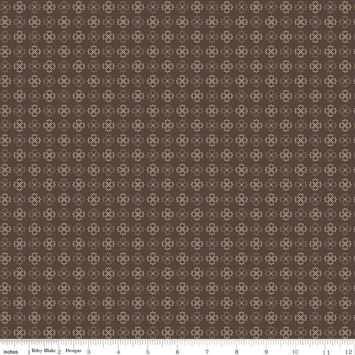 Autumn - Lori Holt for Riley Blake Designs - per yard - Raisin Kerchief - C14668-RAISIN-Yardage - on the bolt-RebsFabStash