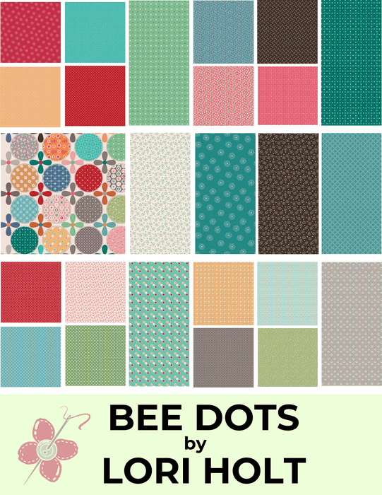 Bee Dots - Lori Holt for Riley Blake Designs - C14174 - Pebble - Lois Pebble