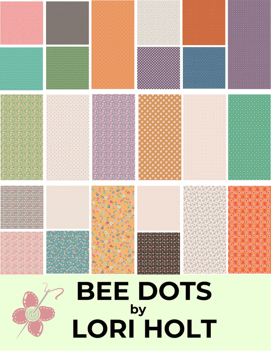 Bee Dots - Lori Holt for Riley Blake Designs - C14182 - Pumpkin - Thelma Pumpkin