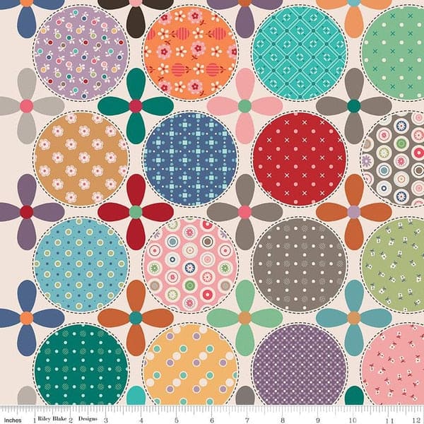 Home Decorator Fabric - PROMO half yard bundle (9) 18" x 54" wide - Lori Holt for Riley Blake designs