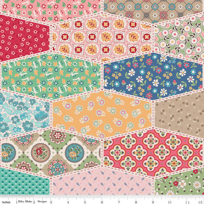 Mercantile - Lori Holt for Riley Blake Designs - Mercantile Dearest - C14387-Coral