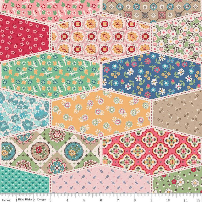 Home Decorator Fabric - PROMO half yard bundle (9) 18" x 54" wide - Lori Holt for Riley Blake designs