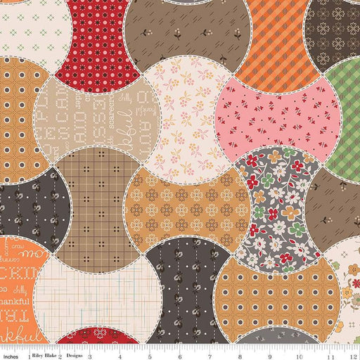 Autumn - Home Decorator Fabric - Decor Apples - per yard - Lori Holt for Riley Blake Designs - 57/58" wide - HD14671-MULTI-Decorator Fabric-RebsFabStash