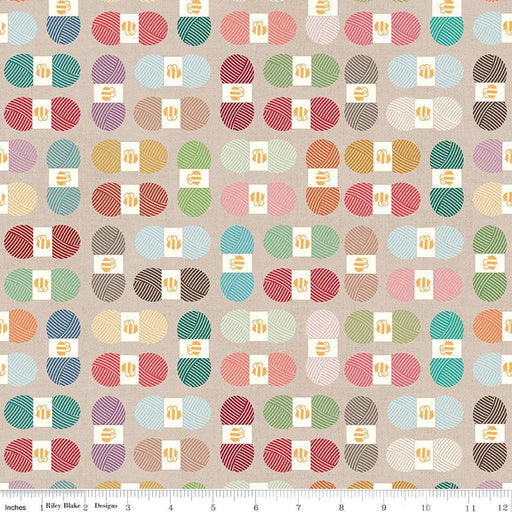 Chunky Thread - Home Decorator Fabric - Chunky Thread Multi - per yard - Lori Holt for Riley Blake designs - 57/58" wide - HD15322 - Multi-Decorator Fabric-RebsFabStash