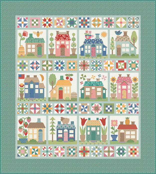 Lori Holt Home Town Sew Along - Sew Simple Shapes - Lori Holt - Hometown fabrics  - STT-31079- Riley Blake - Applique templates