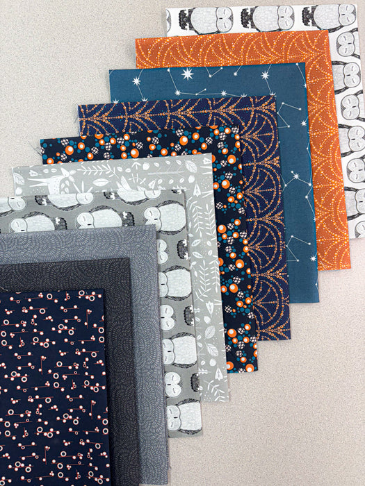 Nocturnal/Broderie PROMO Fat Quarter Bundle - (10) 18"x21" + 1 Panel 36"x42" - FQB-NOCBROD-10+1