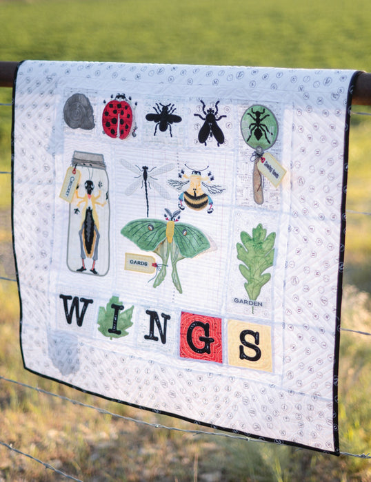 Machine Embroidery "In the Wings" Quilt Projects - Machine Embroidery USB - by Janet Wecker Frisch of Great Joy Studio for Riley Blake Deisgns