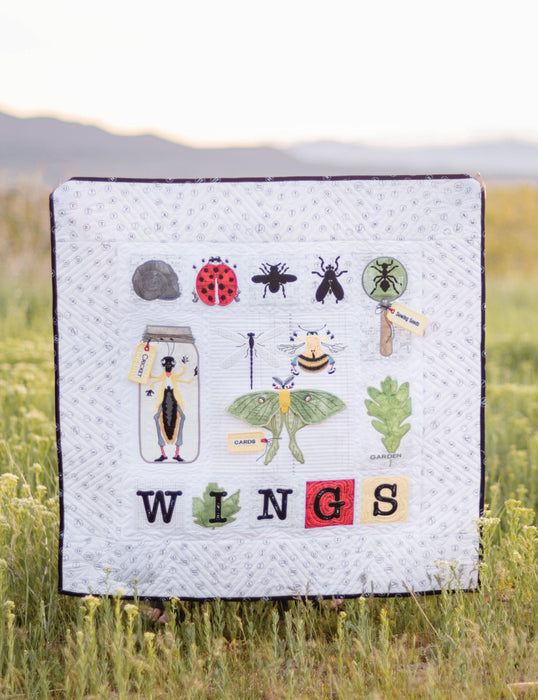 Machine Embroidery "In the Wings" Quilt Projects - Machine Embroidery USB - by Janet Wecker Frisch of Great Joy Studio for Riley Blake Deisgns - ME149ITW24R1