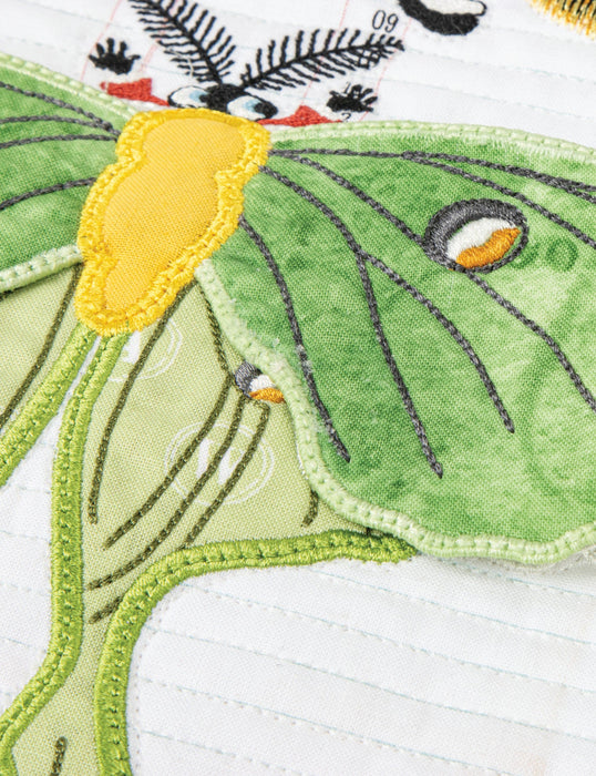 Machine Embroidery "In the Wings" Quilt Projects - Machine Embroidery USB - by Janet Wecker Frisch of Great Joy Studio for Riley Blake Deisgns - ME149ITW24R1