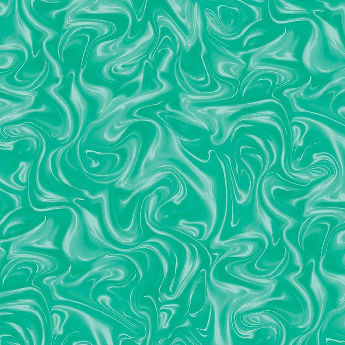 NEW! - Marbleized - Emerald Green - Per Yard - by Kanvas Studio for Benartex - KAS12814-44