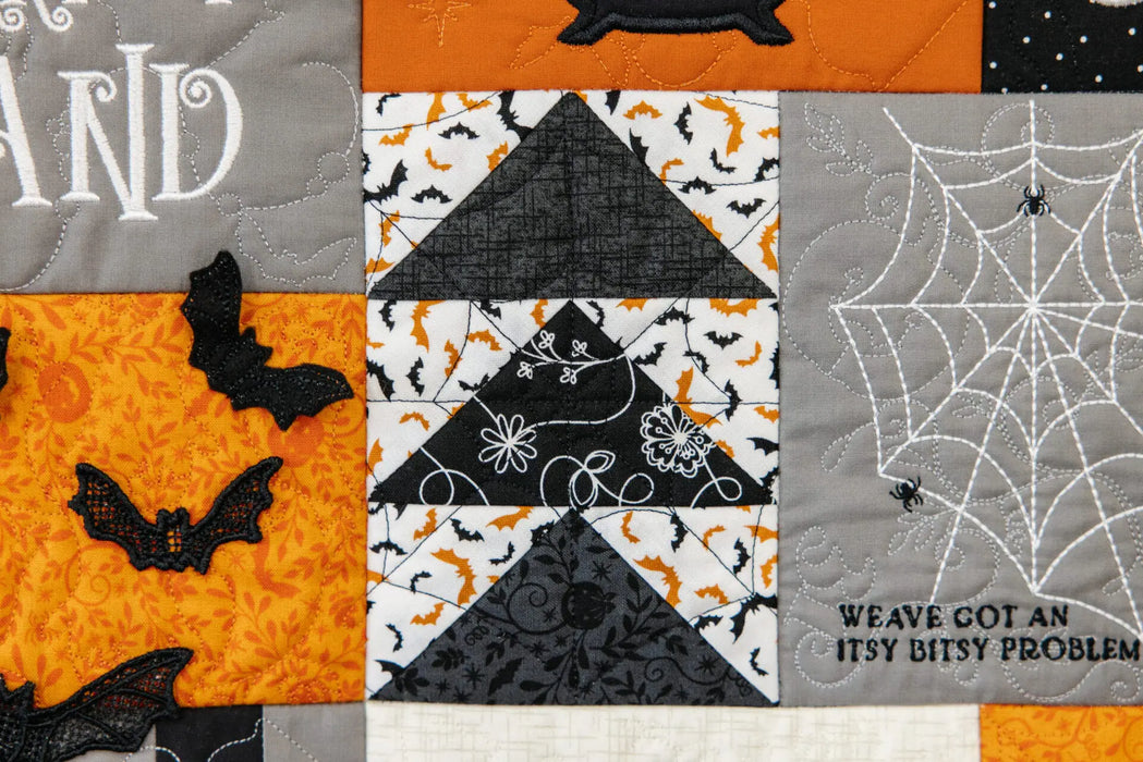 Kimberbell Pumpkins & Potions Ladder Quilt - EMBROIDERY PATTERN BOOK & CD - by Kimberbell for Maywood Studio - KD817