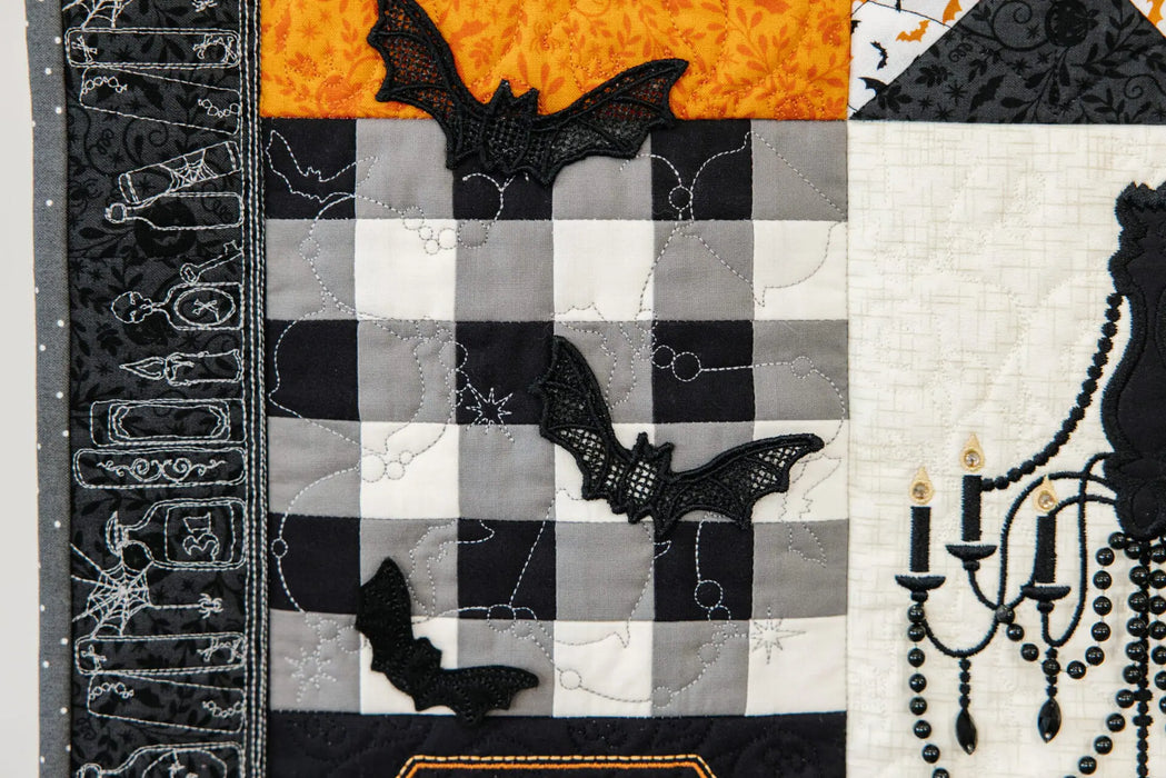 Kimberbell Pumpkins & Potions Ladder Quilt - EMBROIDERY PATTERN BOOK & CD - by Kimberbell for Maywood Studio - KD817