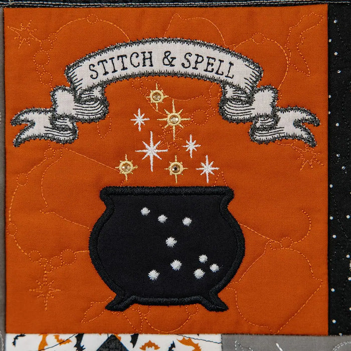 Kimberbell Pumpkins & Potions Ladder Quilt - EMBROIDERY PATTERN BOOK & CD - by Kimberbell for Maywood Studio - KD817