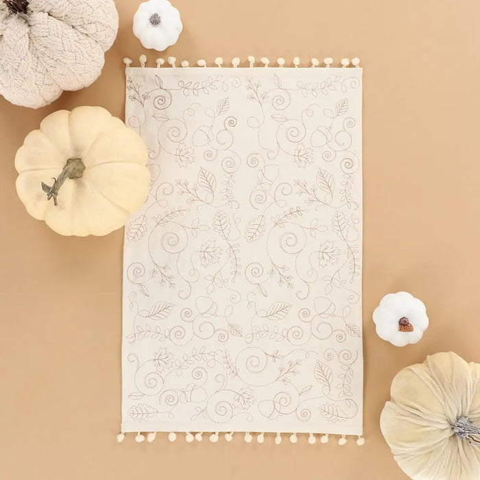 Ivory Linen Place Mat - by Kimberbell Designs- KDKB271 - Machine Embroidery Quilting