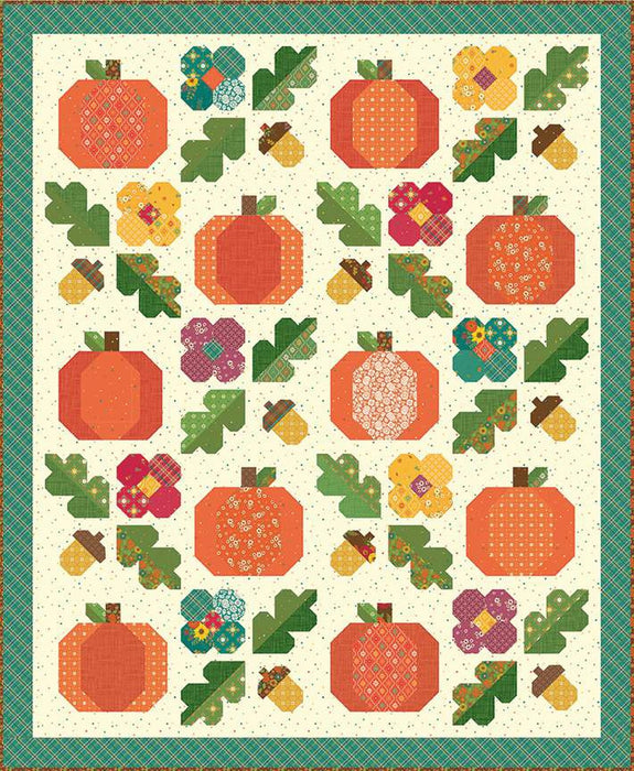 Autumn Afternoon Under the Oaks Quilt Boxed Kit - Quilt KIT- Heather Peterson - Features Autumn Afternoon fabrics - Riley Blake - KT-14870-Quilt Kits & PODS-RebsFabStash