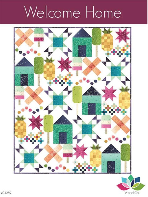 Welcome Home - Quilt PATTERN VC 1259 - Vanessa Christenson - V and Co. - pieced-Patterns-RebsFabStash