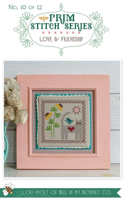 Love & Friendship - Prim Stitch Series #10 - Cross Stitch - Pattern - It's Sew Emma - ISE-420-Patterns-RebsFabStash