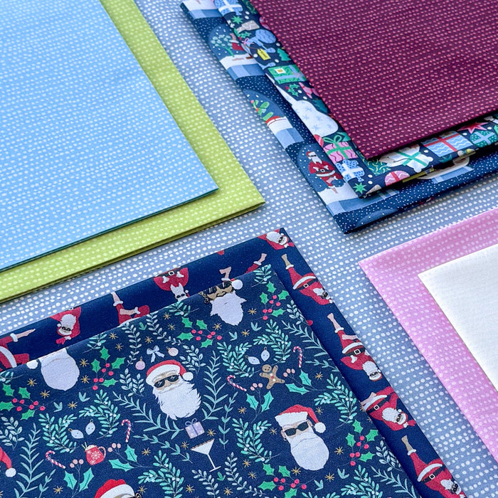 Nama Santa - PROMO Fat Quarter Bundle (10) 18" x 21"- by Dear Stella - Winter, Christmas, Santa - FQB-NAMASANTA-10