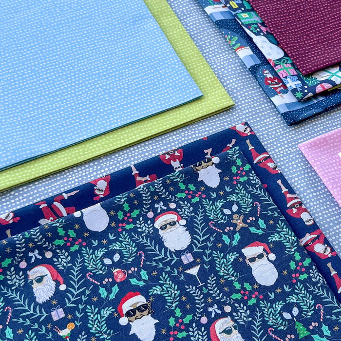 Nama Santa - PROMO Fat Quarter Bundle (10) 18" x 21"- by Dear Stella - Winter, Christmas, Santa