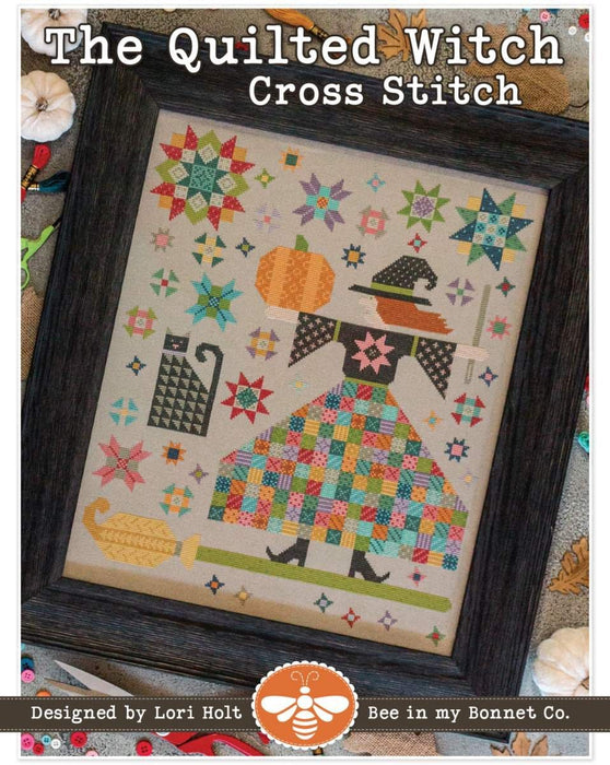 The Quilted Witch Cross Stitch Pattern - by Lori Holt of Bee in my Bonnet - for It's Sew Emma - P051-ISE-4014- CROSS STITCH PATTERN-Patterns-RebsFabStash