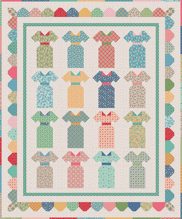 PREORDER! - Lori Holt Spring Bouquet Quilt KIT - Mercantile fabrics ...