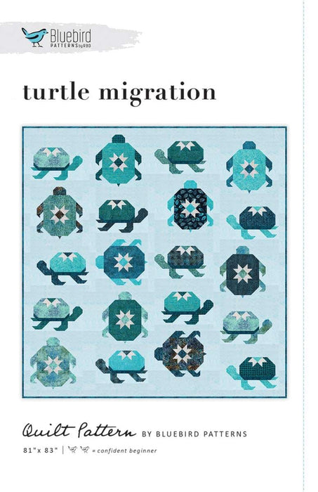 New! Turtle Migration - Quilt Pattern - by Bluebird Patterns for Riley Blake Designs - P100-TURTLE-Patterns-RebsFabStash