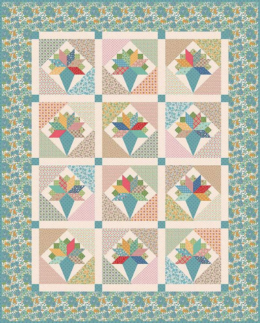 Lori Holt Mercantile Spring Bouquets Quilt KIT - Mercantile fabrics - Riley Blake - Quilt Top Fabric Kit-Quilt Kits & PODS-RebsFabStash