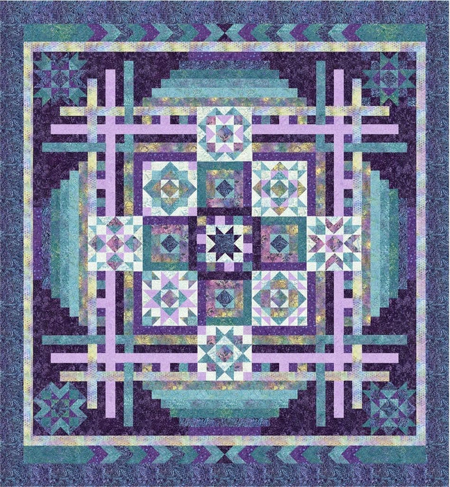 NEW! - Paradise Quilt Kit - by Wing and a Prayer Design - featuring Timeless Treasures Tonga Paradise Batiks - 108" square or 98" x 106"-Yardage - on the bolt-RebsFabStash