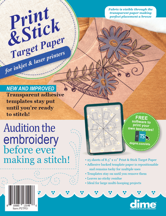 Print & Stick Target Paper™ - PSTP01-Buttons, Notions & Misc-RebsFabStash