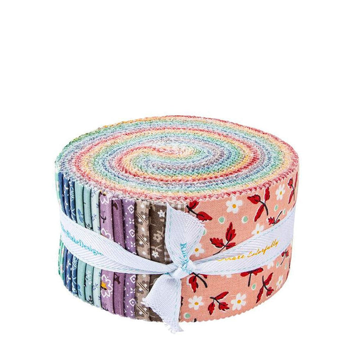 Bee Bundle - Jelly Roll (40) 2.5" strips - Rolie Polie - Riley Blake - by Lori Holt of Bee In My Bonnet - LIMITED EDITION - Colors - RP-15570-40-Layer Cakes/Jelly Rolls-RebsFabStash