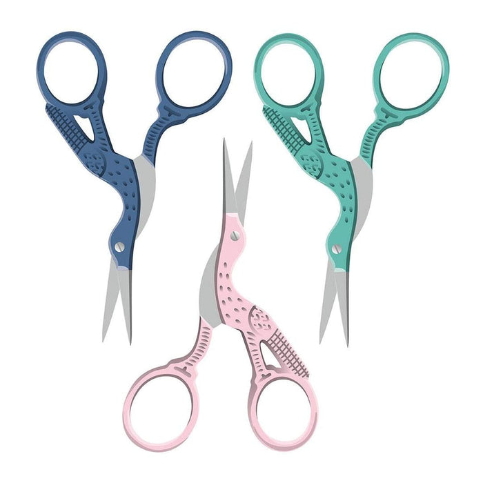 Lori Holt Stork Scissors - Riley Blake - 3.5" Needlepoint Embroidery Scissors - choose from 3 new colors! - ST-30026-Buttons, Notions & Misc-RebsFabStash