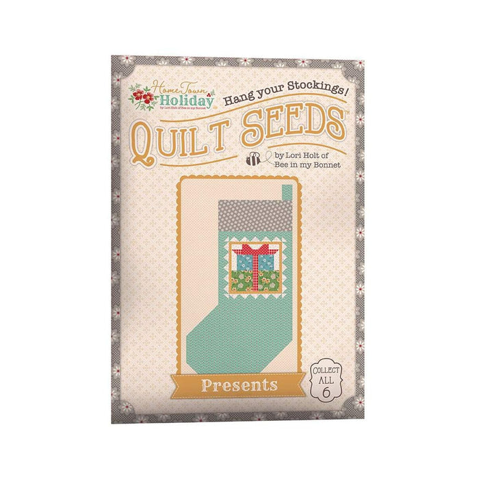 NEW! Home Town Holiday Quilt Seeds - PATTERNS ONLY - Lori Holt of Bee in my Bonnet - Riley Blake Designs - Uses Home Town Neighbor fabrics- COMPLETE SET!