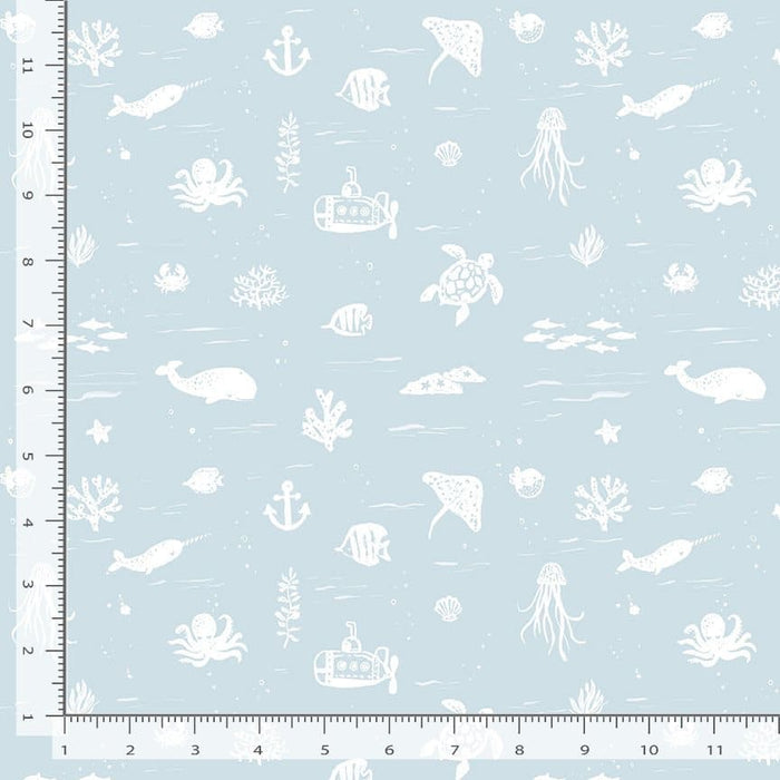 LA MER - Dear Stella - Per Yard - Multi - Narwhals - DCJ2480-Multi