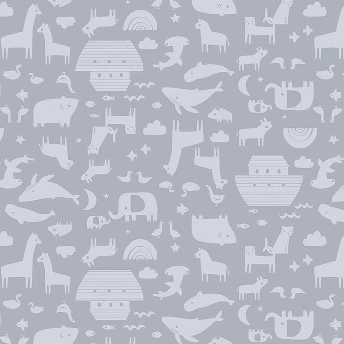 Noah's Ark - Per Yard - Dear Stella - Misty - I Noah Guy - DLT3553-Misty