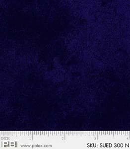 Suedes - Per Yard - P&B Textiles - tonal, blender - Blue - SUE6 302 BB