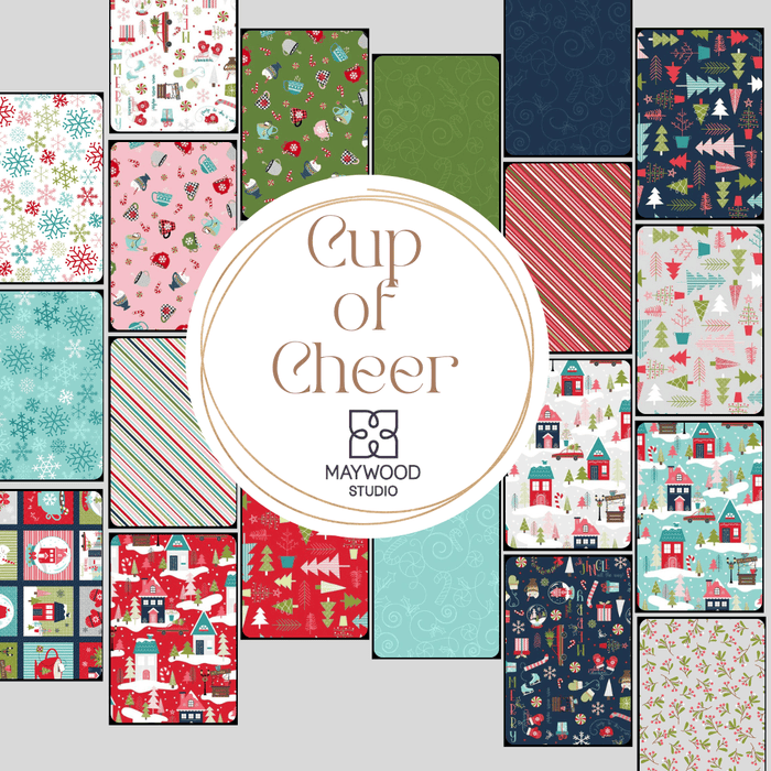 Cup of Cheer Advent Quilt - EMBROIDERY VERSION Pattern Book- uses Cup of Cheer collection by Kim Christopherson of Kimberbell for Maywood Studio - KD812