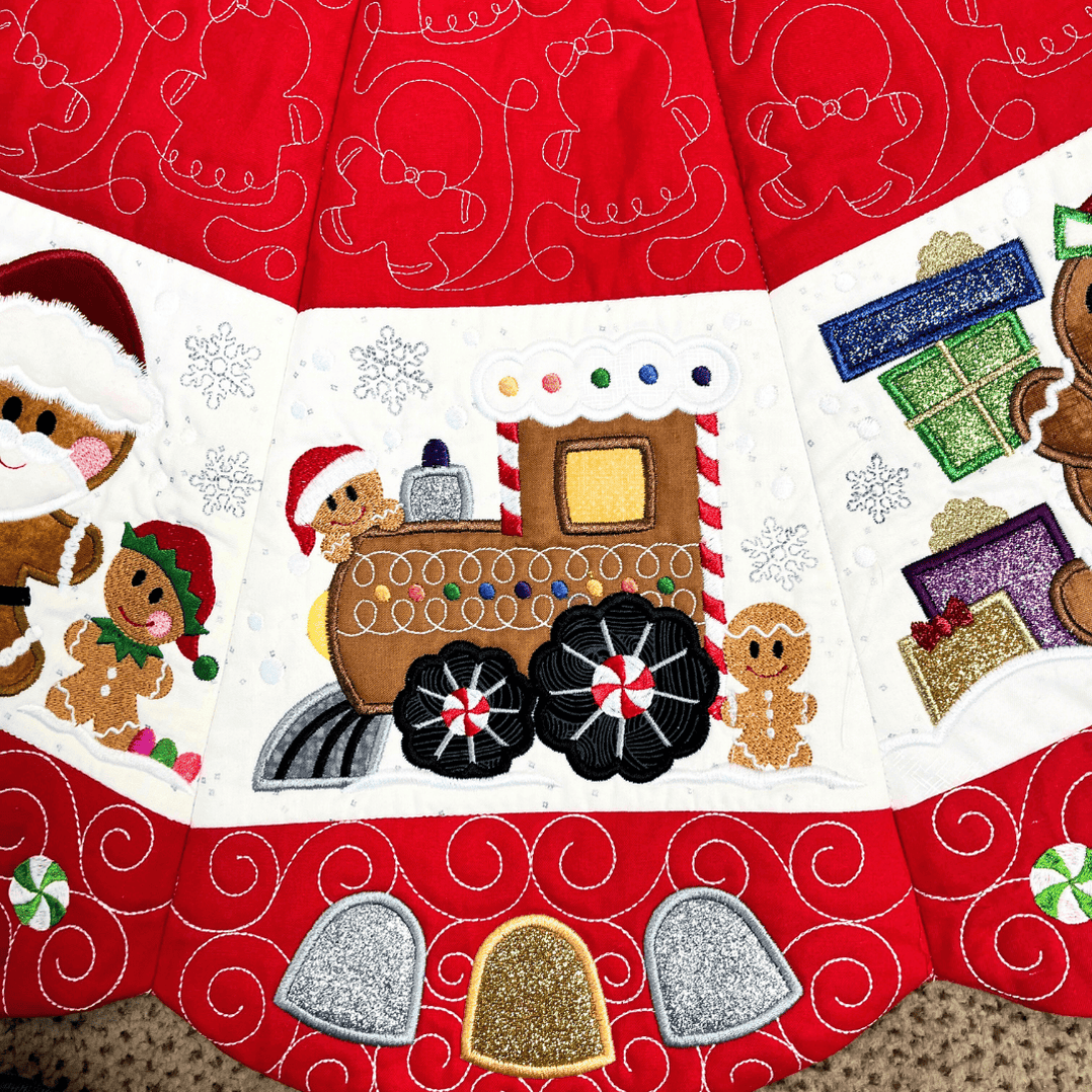 Gingerbread Tree Skirt - Fabric KIT - Designs By Juju | RebsFabStash