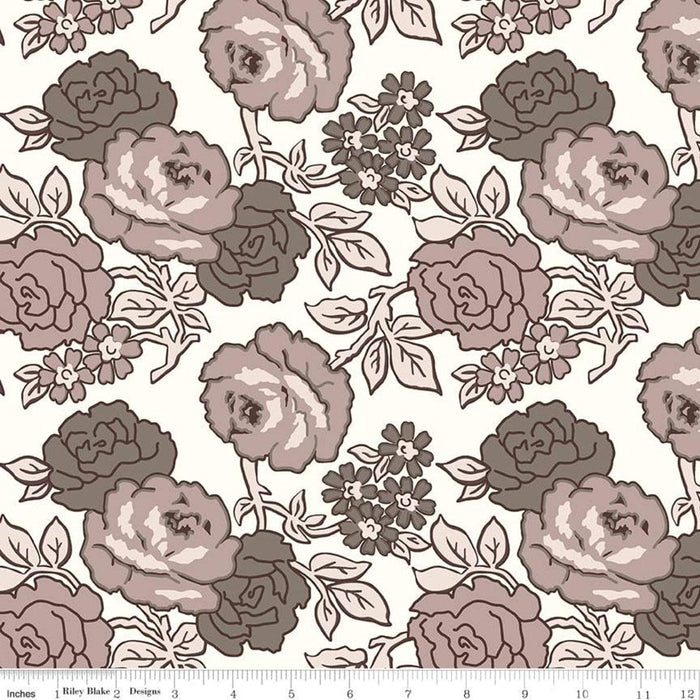 Flea Market Flowers - Backing KIT - 2.5 Yards of Roses 108" Wide Backing - Lori Holt - Riley Blake - Flea Market - 3 Options - WB10232