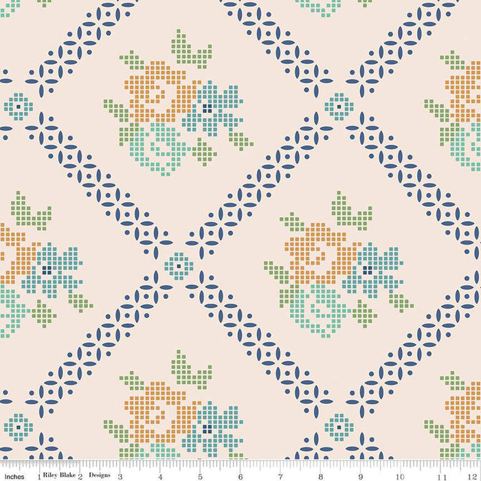 Mercantile - Lori Holt for Riley Blake Designs - Mercantile Dearest - C14387-Coral