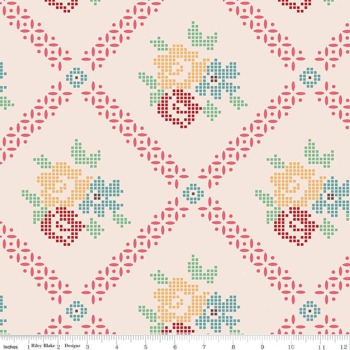 Mercantile - Lori Holt for Riley Blake Designs - Mercantile Dearest - C14387-Coral