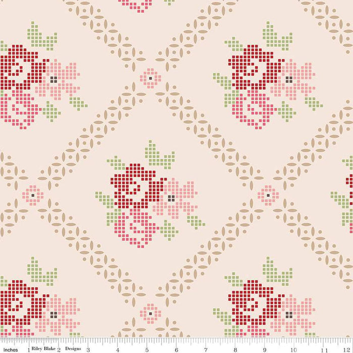 Mercantile - Lori Holt for Riley Blake Designs - Mercantile Sweet - C14397-Tea Rose