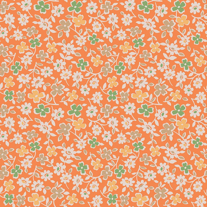 Autumn - Wide Back Pumpkin - Per Yard - by Lori Holt of Bee in My Bonnet - Riley Blake Designs - WB14672-PUMPKIN-Yardage - on the bolt-RebsFabStash