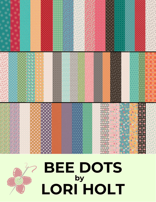 Bee Dots - Lori Holt for Riley Blake Designs - C14174 - Pebble - Lois Pebble