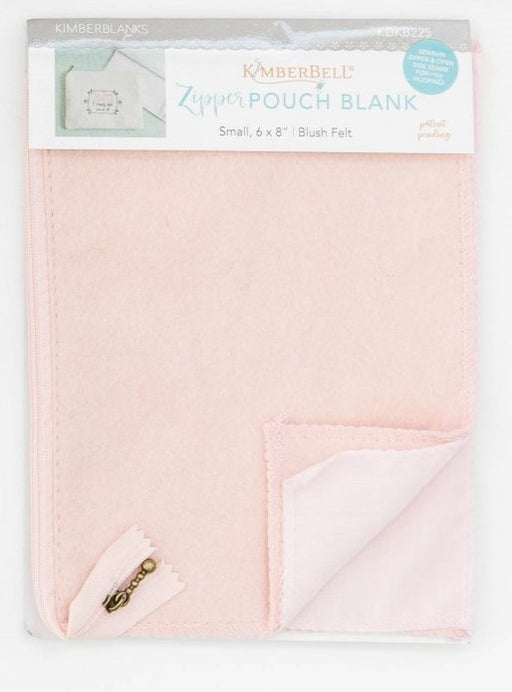 Felt Zipper Pouch Blank - Blush Felt - by Kimberbell Designs - Small - KDKB225-Buttons, Notions & Misc-RebsFabStash